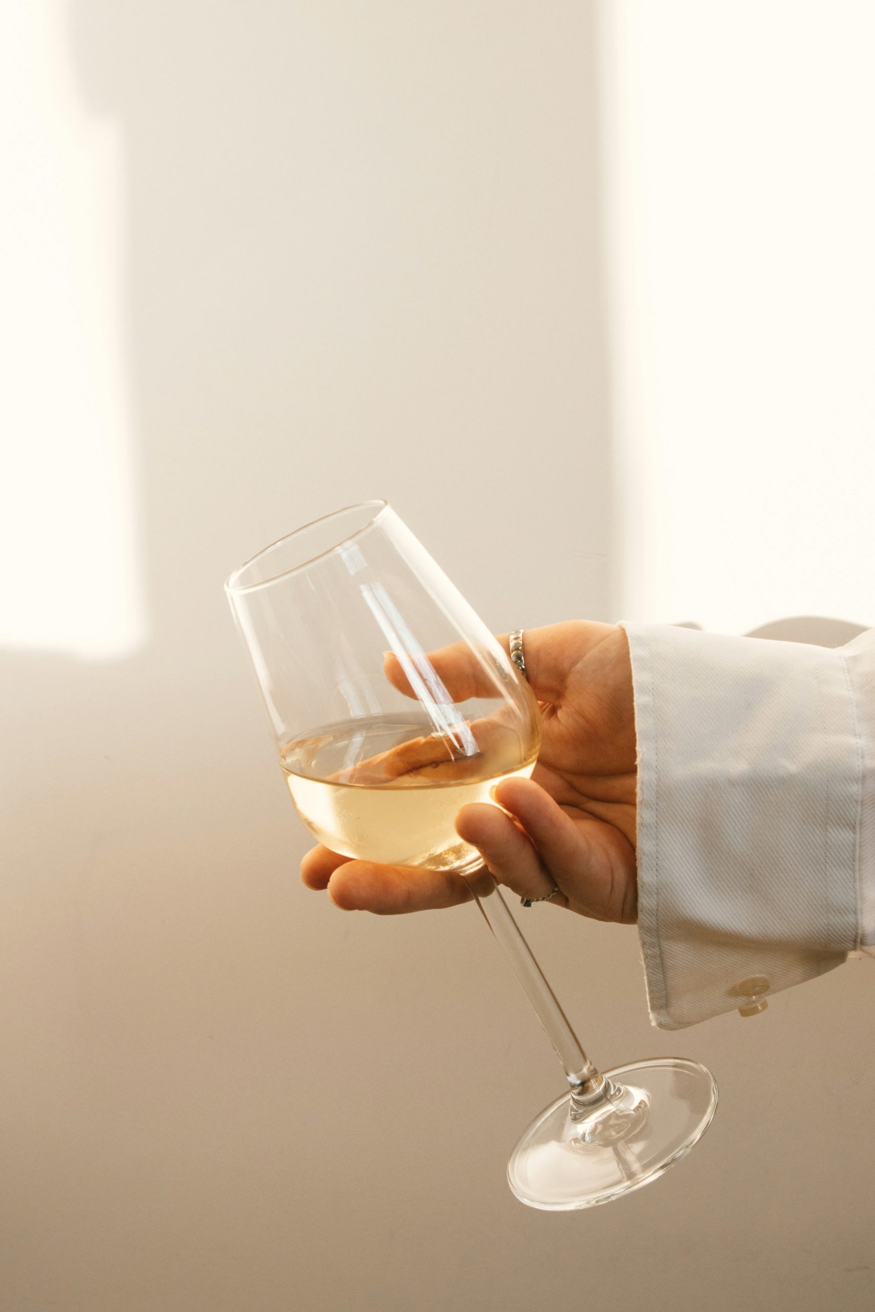 White wine degustation